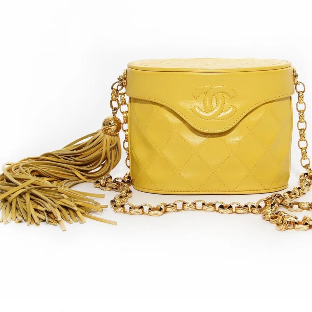Chanel Rare Vintage Yellow Bag - Authenticity Card